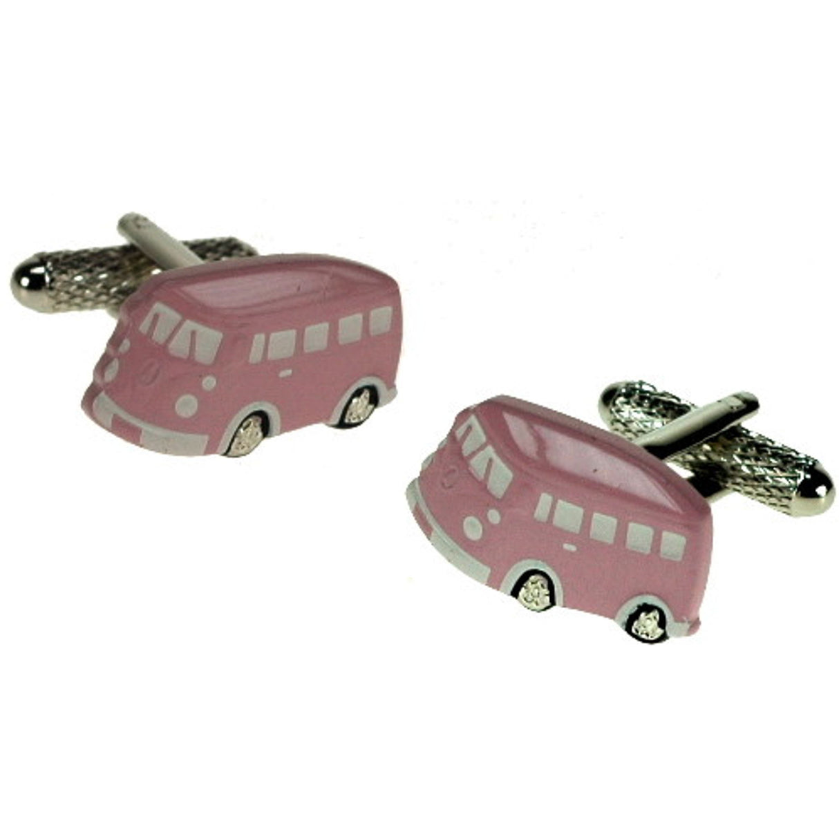 Camper Van Cufflinks - Pink