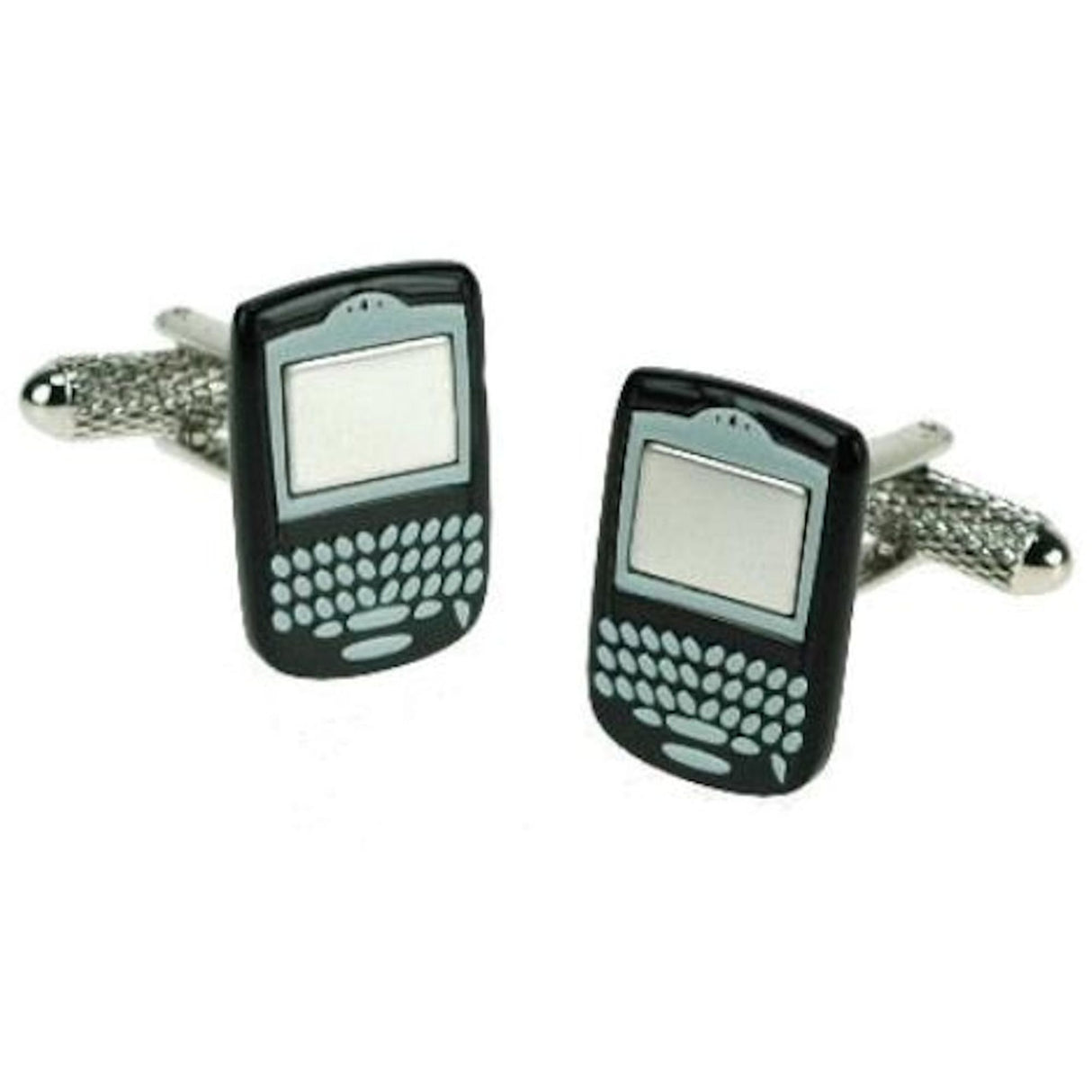 Novelty Retro Mobile Phone (Black) Cufflinks