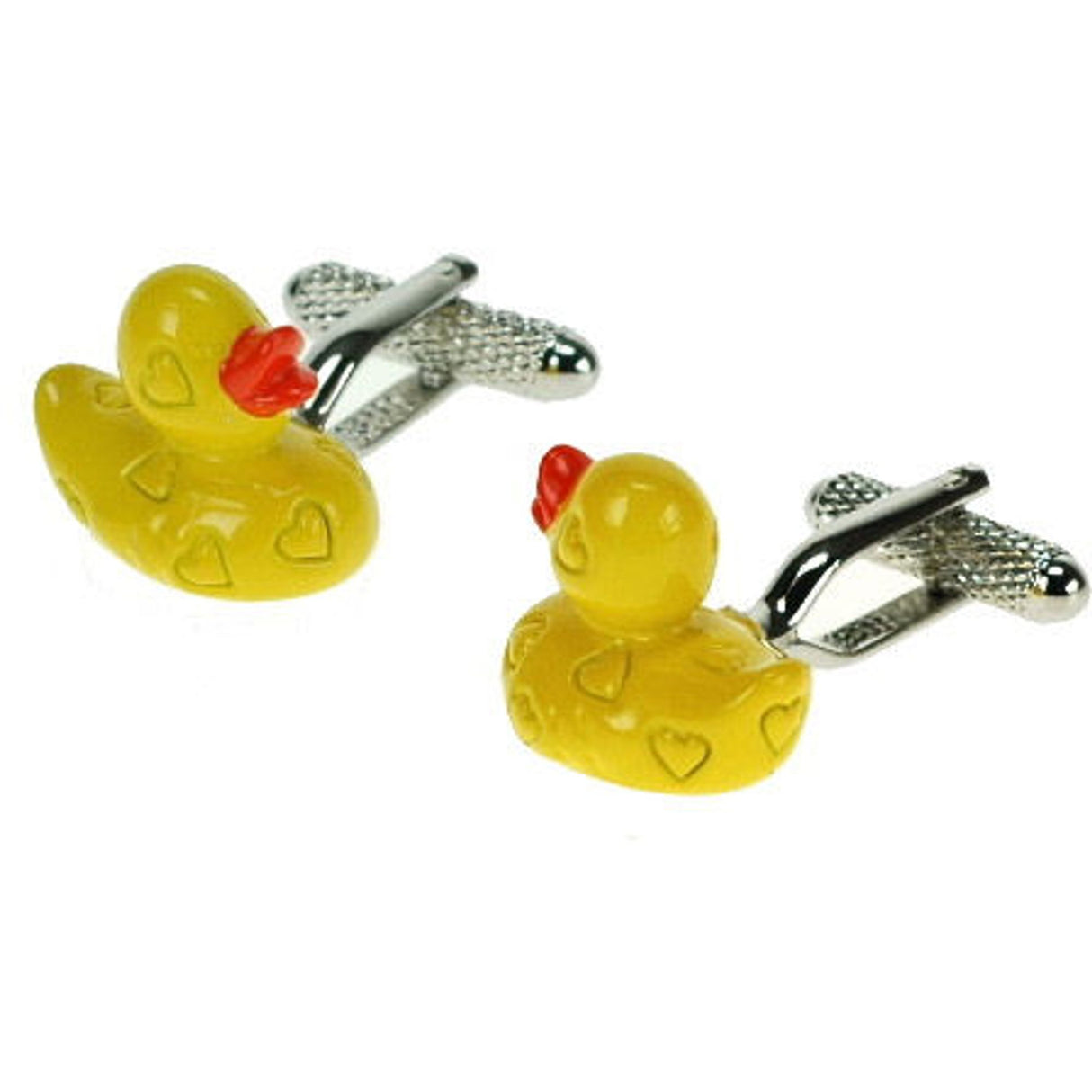 Yellow Rubber duck style Novelty Cufflinks