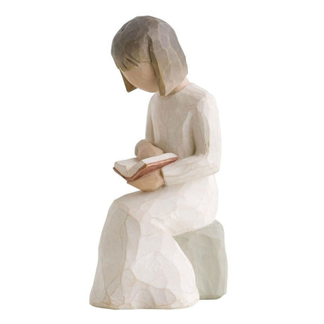 Willow Tree young girl reading a book Figurine