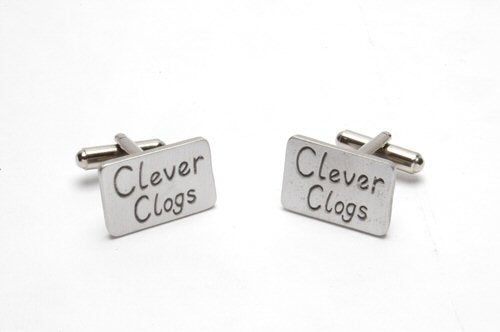 English Pewter Clever Clogs Cufflinks