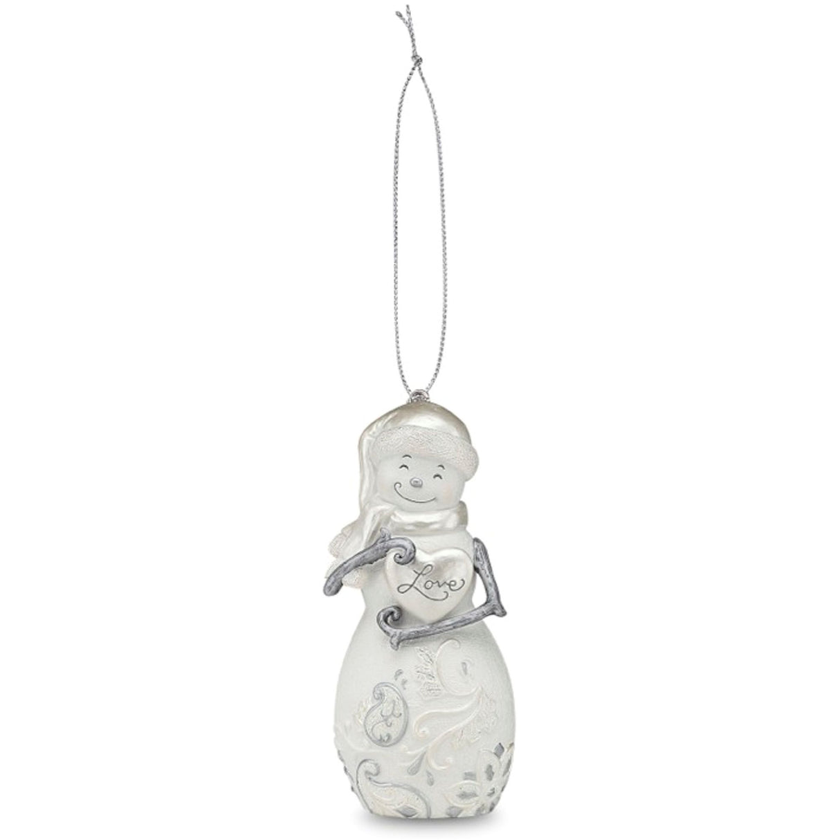 Perfectly Presented Snowman Hanging Ornament - Love