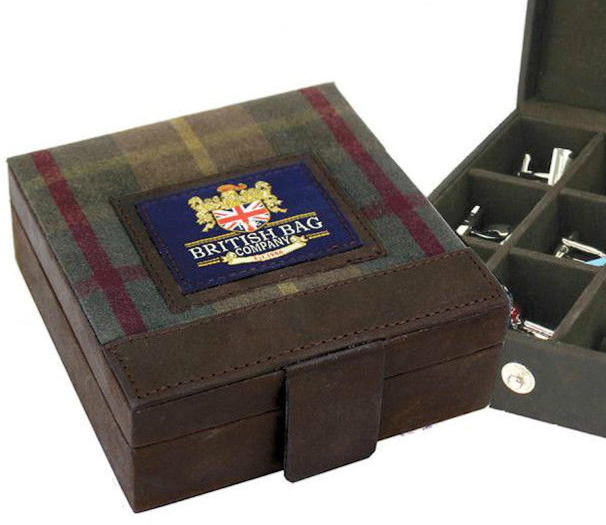 British Bag Company Millerain Cufflink Trinket Box