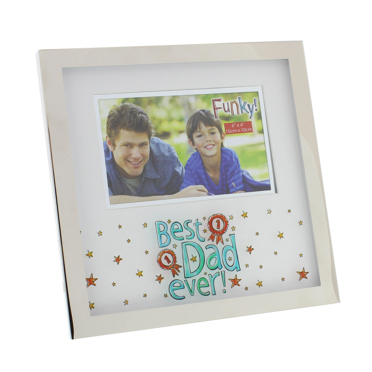 Funky Photo Frame 6x4" - Best Dad Ever!