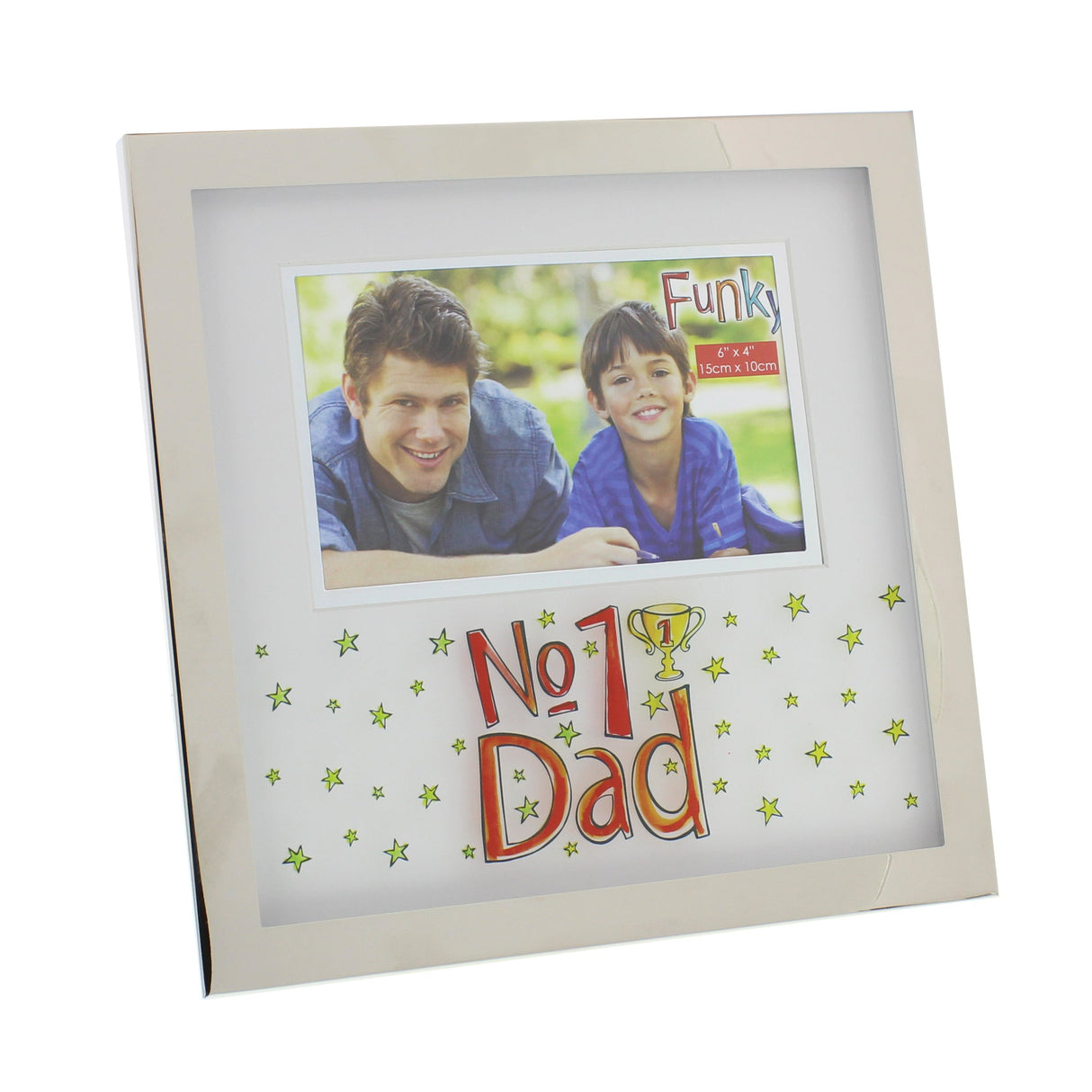 Funky Photo Frame 6x4" - No1 Dad