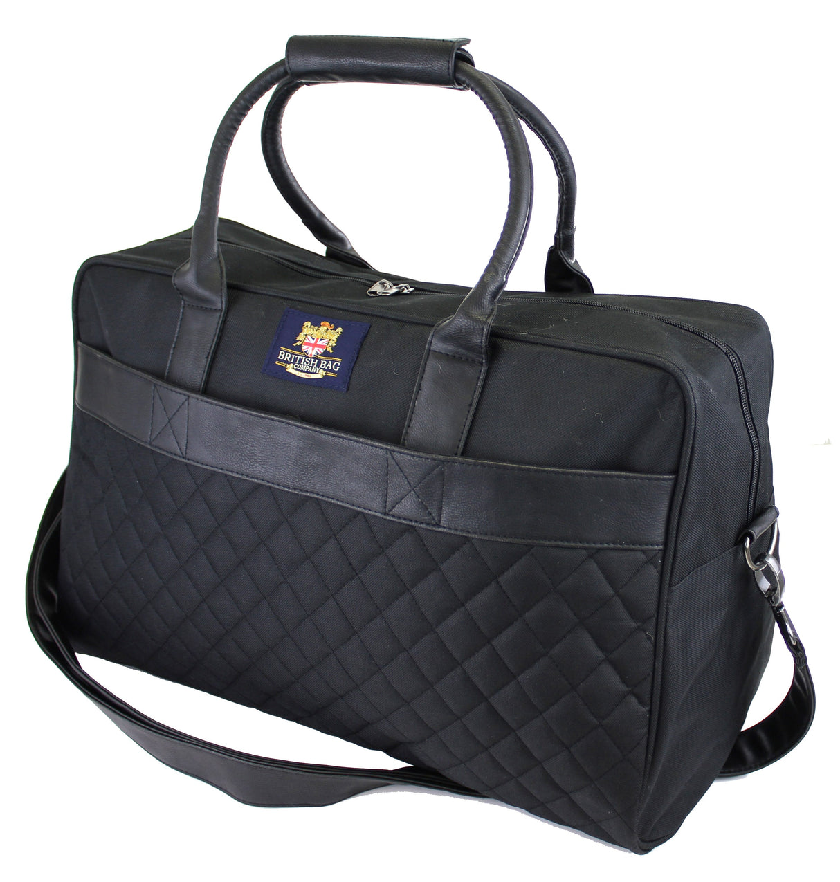 British Bag Company Regent Quilted Holdall - Black