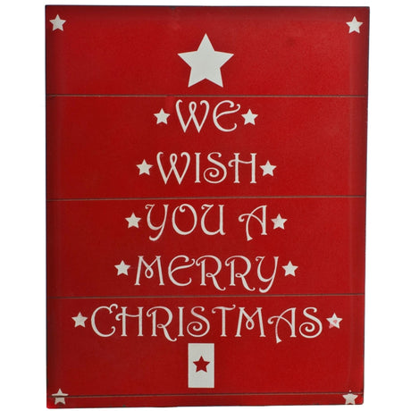 Wooden Wall Art We Wish You a Merry Christmas