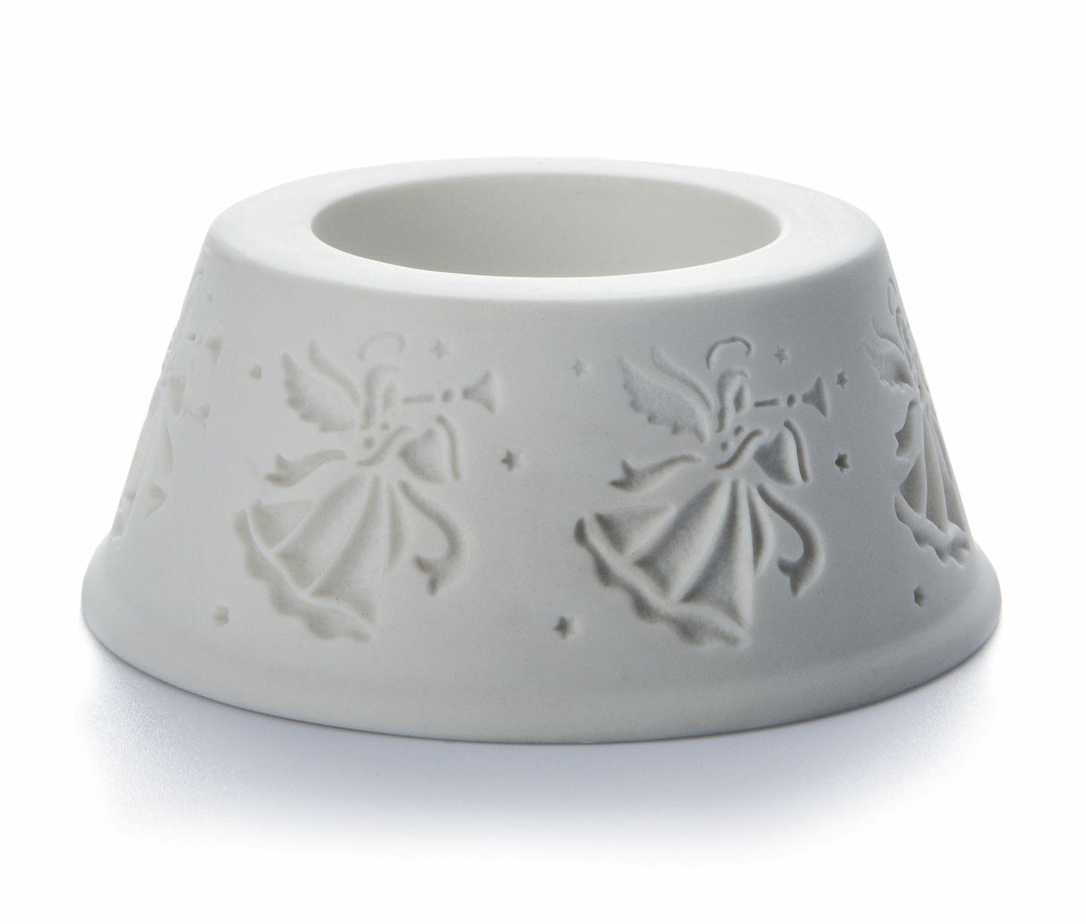 de greef pillar candle holder - christmas angels design