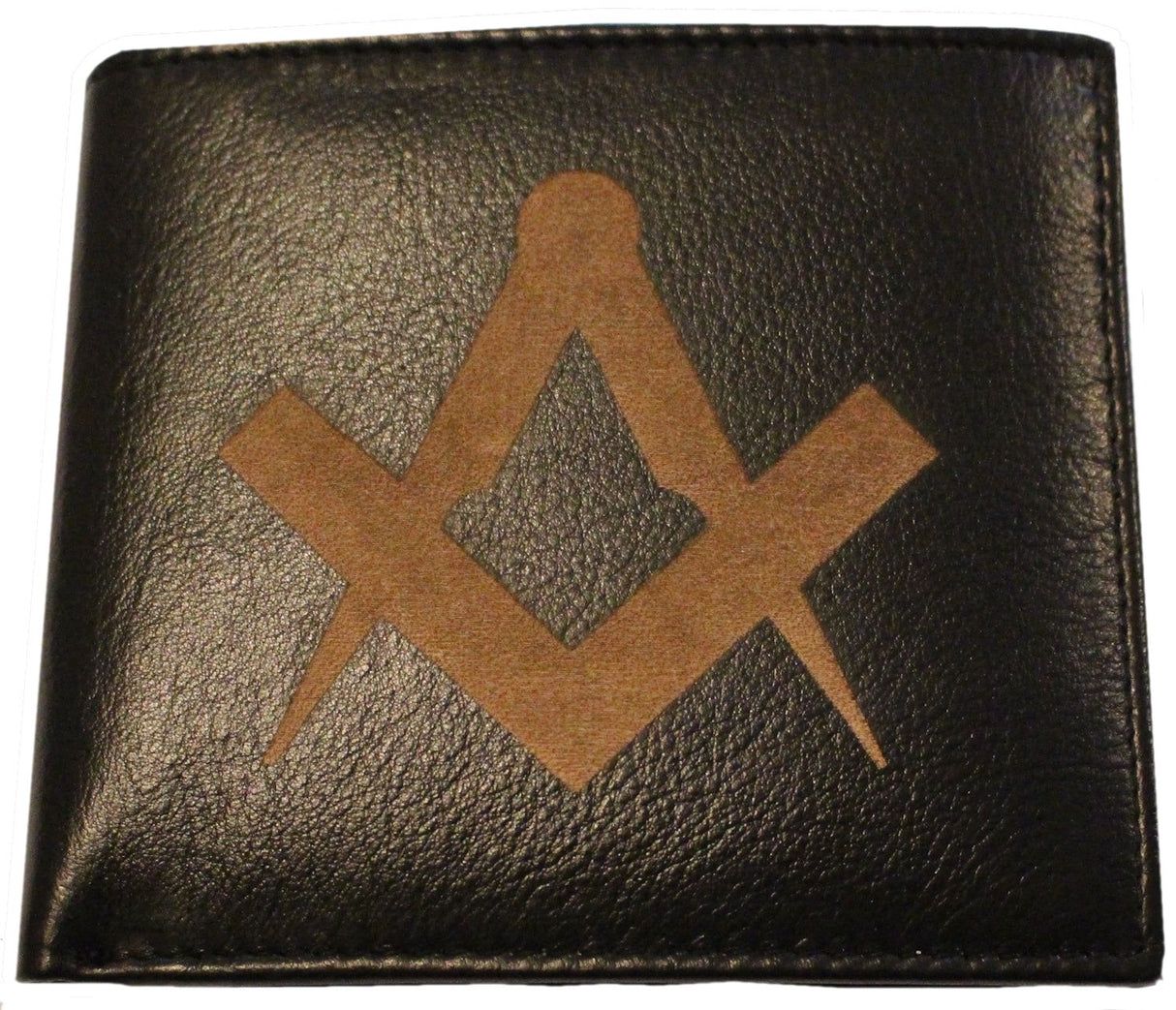 Pell Mell Gents Leather Wallet - Masonic Compass & Square Design