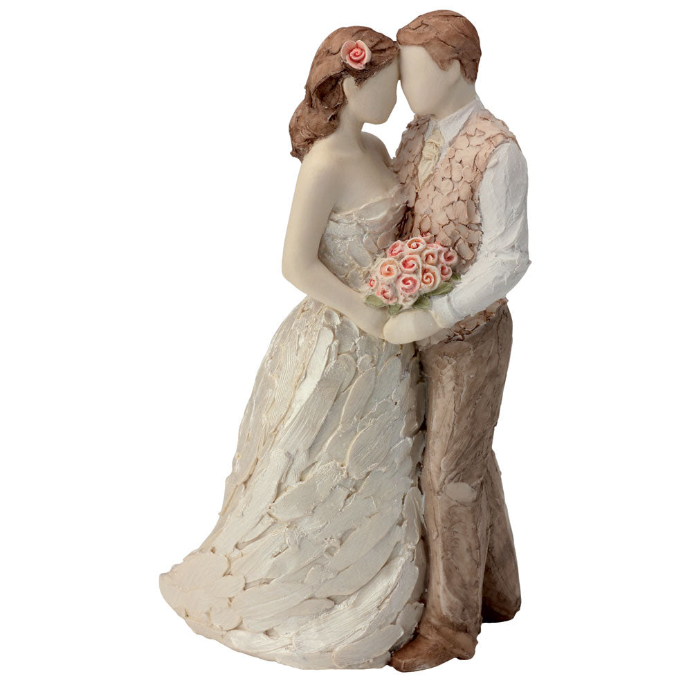 Bride & Groom gazing sculptured Figurine