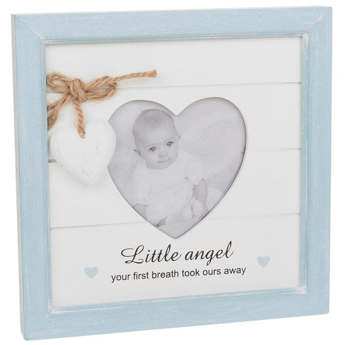 Provence Message Heart Photo Frame - Baby Boy