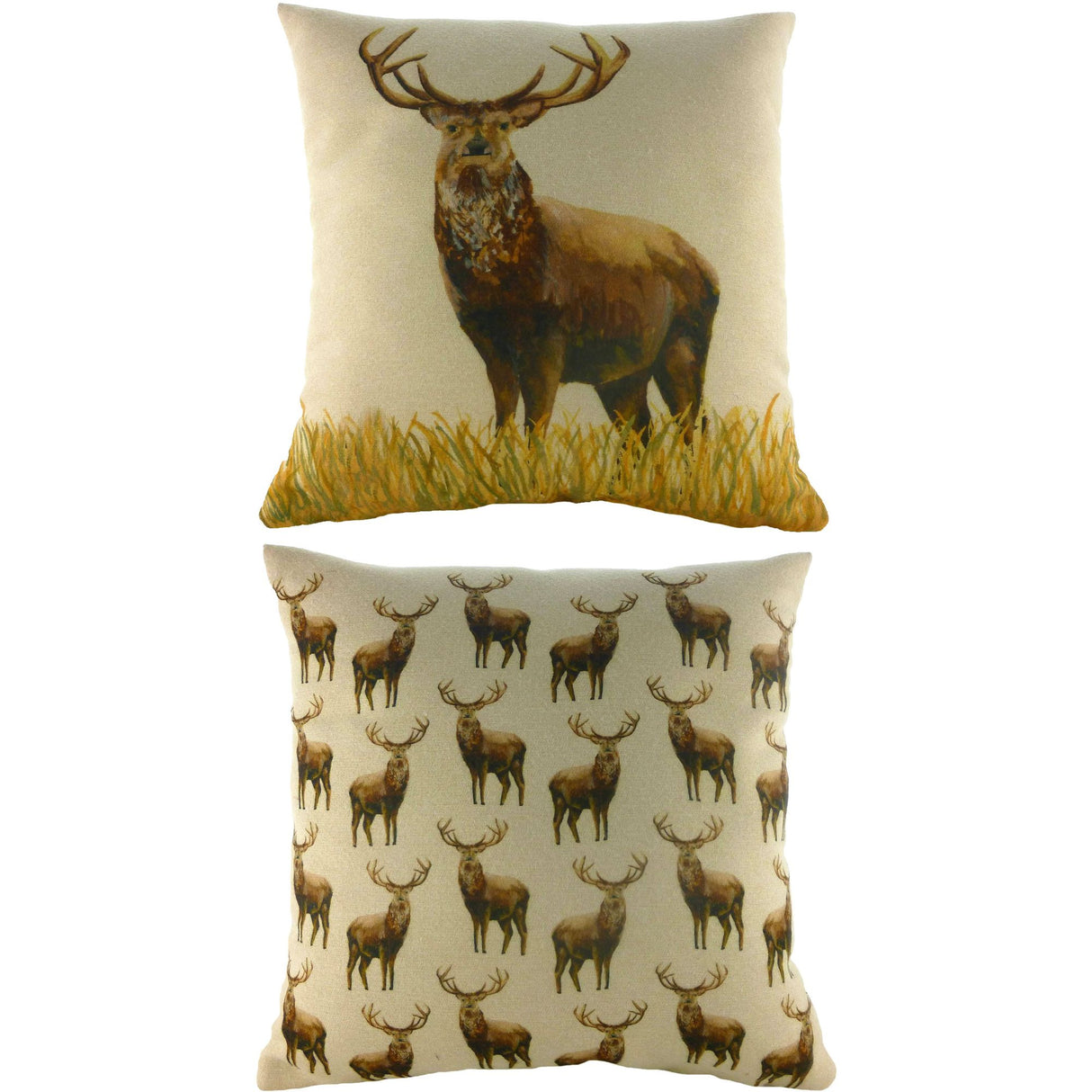 Evans Lichfield Majestic Beasts Collection Cushion Cover: Stag 17x17"