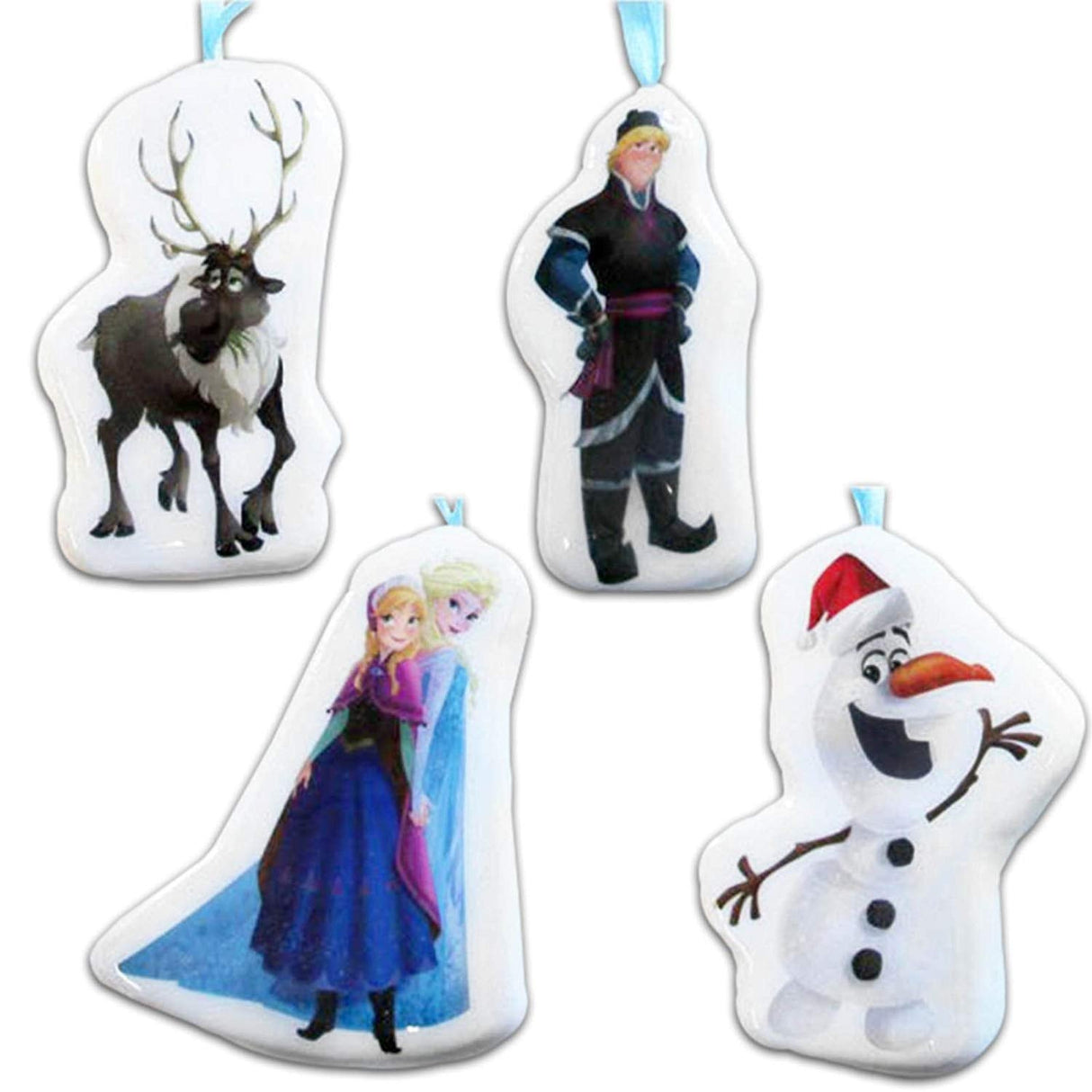 Disney Frozen Decoupage Christmas Tree Baubles - Pack of 4 Assorted