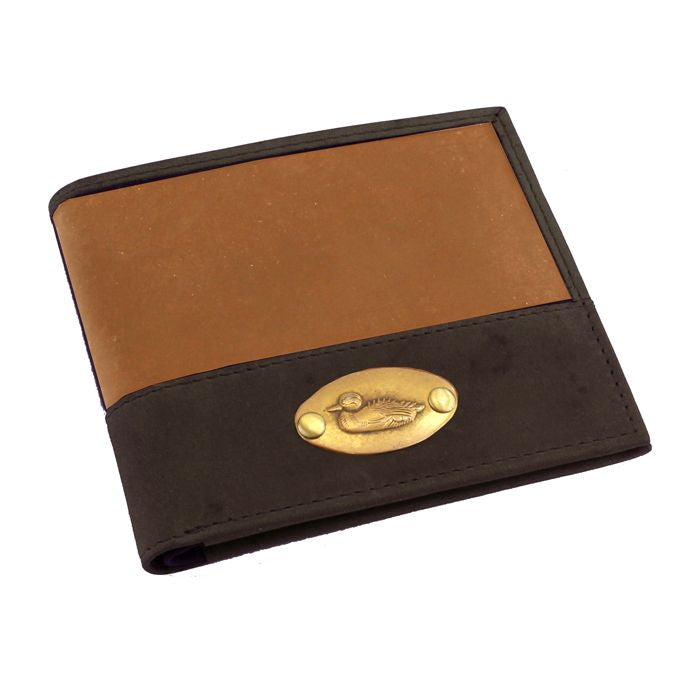 British Bag Company Duck Logo Leather Wallet - Tan/Brown