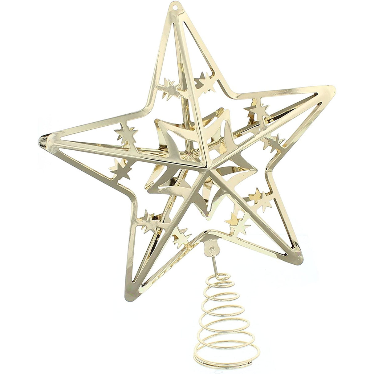 Christmas Tree Topper - Metal Gold Star