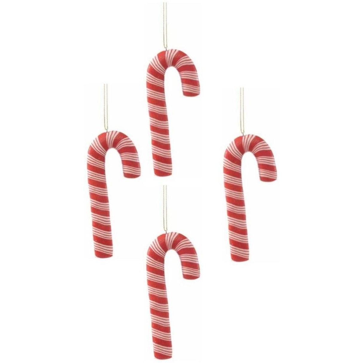 Christmas Tree Hanging Decorations - Candy Cane Pack of 4