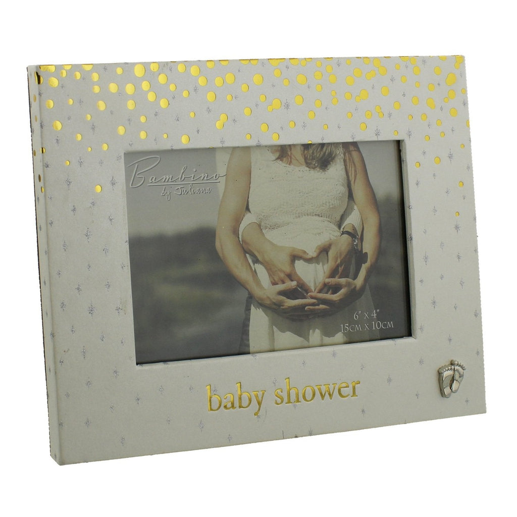 Bambino Gold Dots Photo Frame 6x4" - Baby Shower - Crusader Gifts