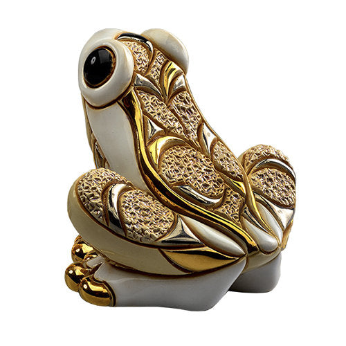 De Rosa White Frog Figurine