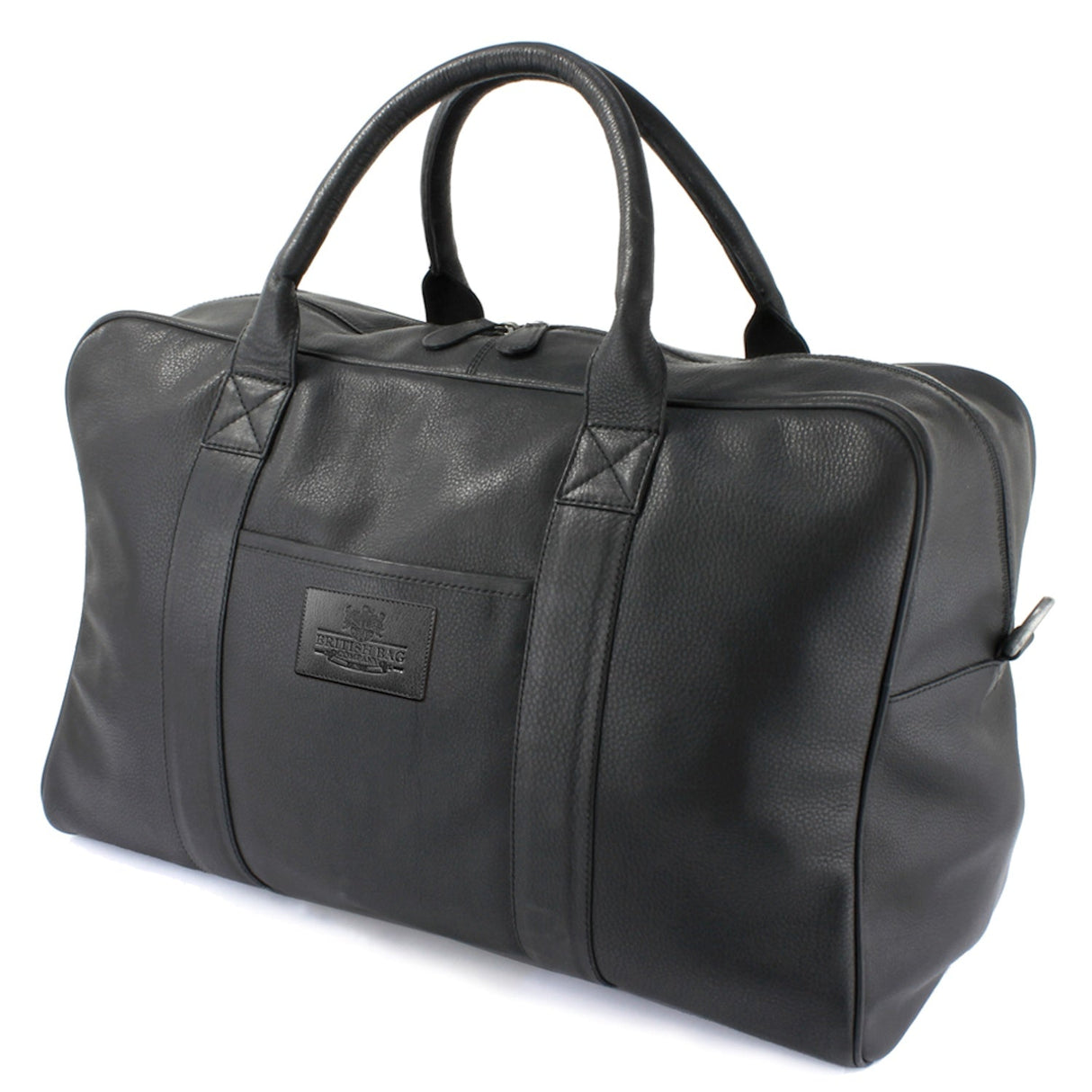 British Bag Company Leather Holdall - Black