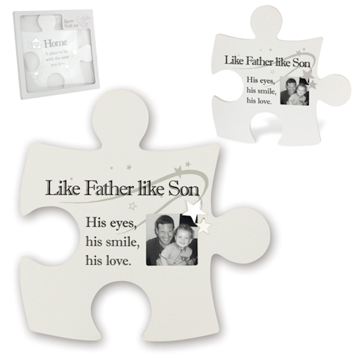 jigsaw wall art, like father like son design