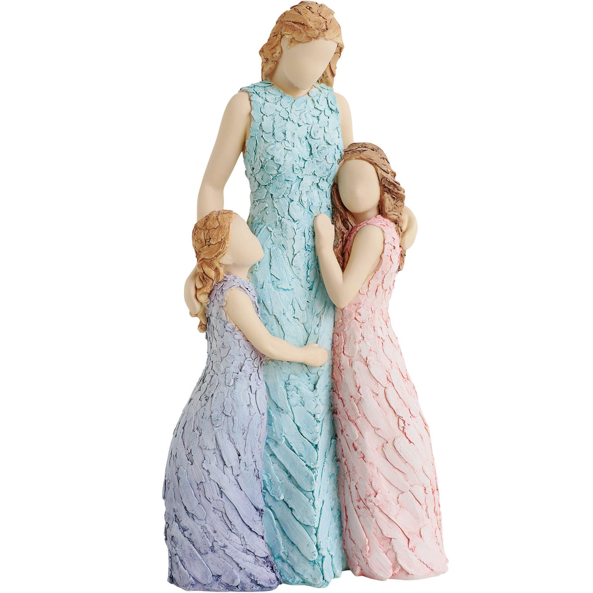 Mother with 2 Daughters sculpted figurine