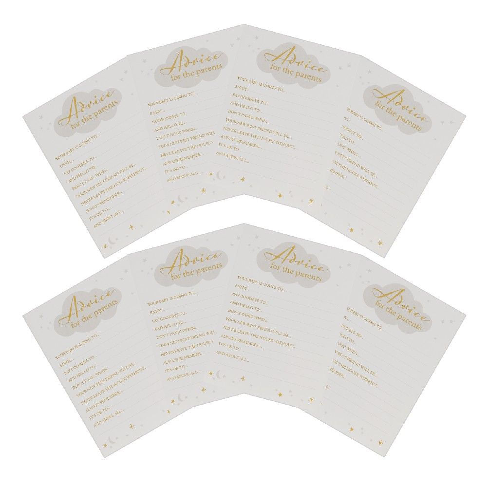 Bambino Baby Shower Party Advice Card Game - Crusader Gifts