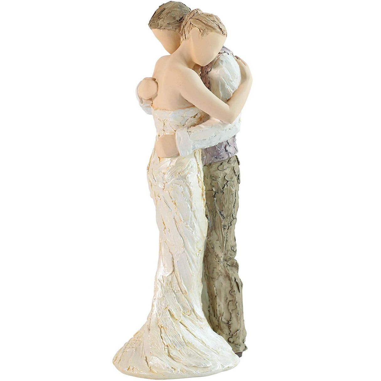 Bride & Groom in Embrace Endless Love Figurine