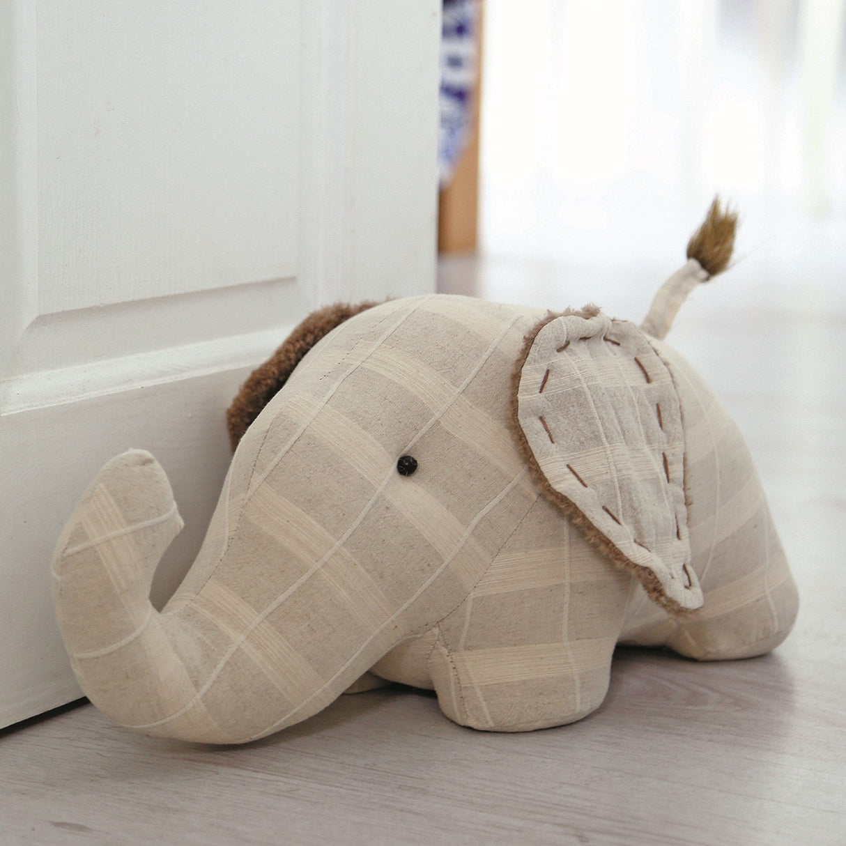 Fabric Doorstop 38cm - Elephant