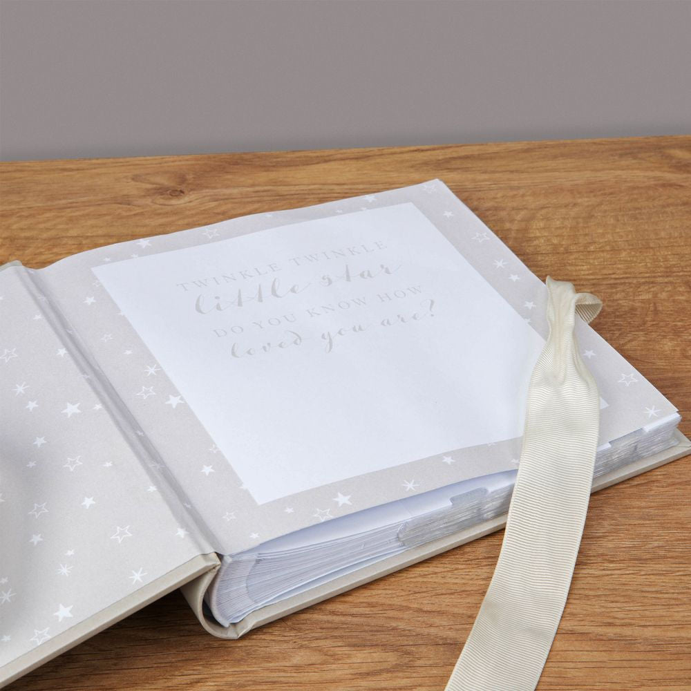 Bambino Little Stars Baby Photo Album - Tiny Fingers Tiny Toes - Crusader Gifts