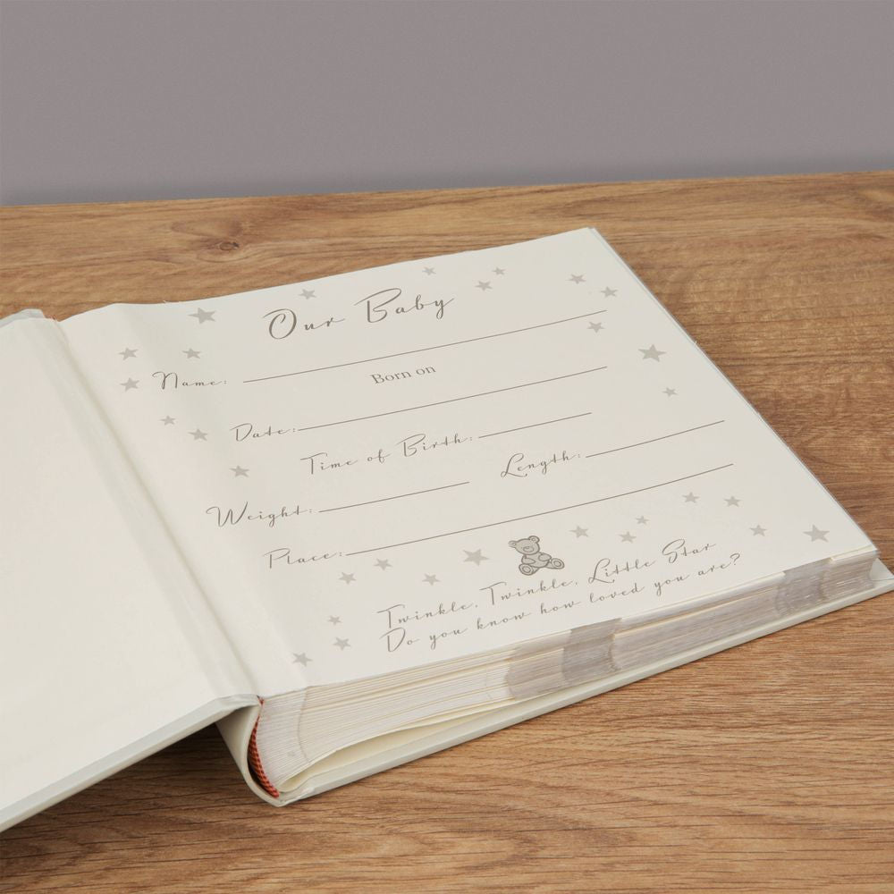 Bambino Little Stars Photo Album Holds 80 4" x 6" Prints - Little Star - Crusader Gifts