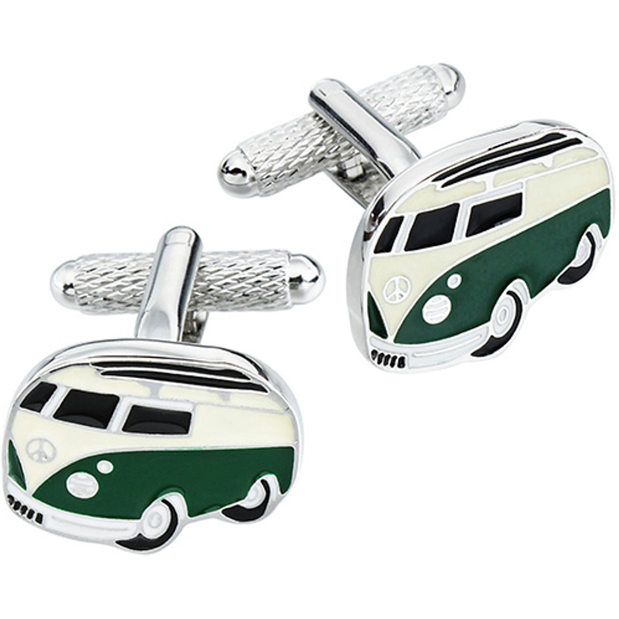 Camper Van Cufflinks - Green