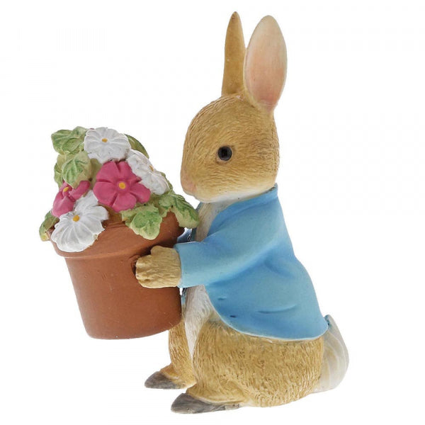 Beatrix Potter Peter Rabbit Figurine - Peter Rabbit Brings Flowers