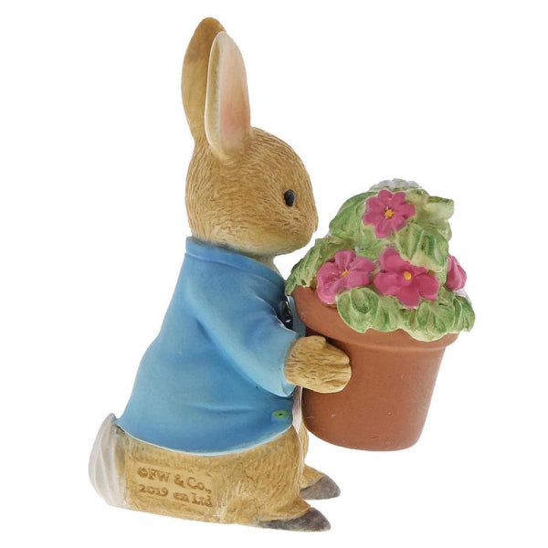 Beatrix Potter Peter Rabbit Figurine - Peter Rabbit Brings Flowers