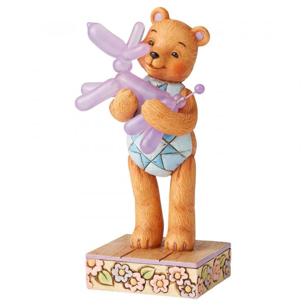 Button & Squeaky by Jim Shore Figurine - Bear Hugs (Button Hugging Squeaky)