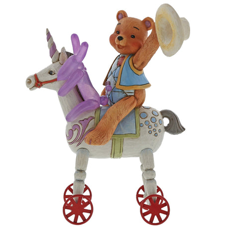 Button & Squeaky by Jim Shore Figurine - Heigh Ho Squeaky!