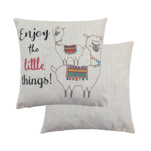 Evans Lichfield Fantasy Collection Cushion Cover: Alpaca Enjoy 17x17"