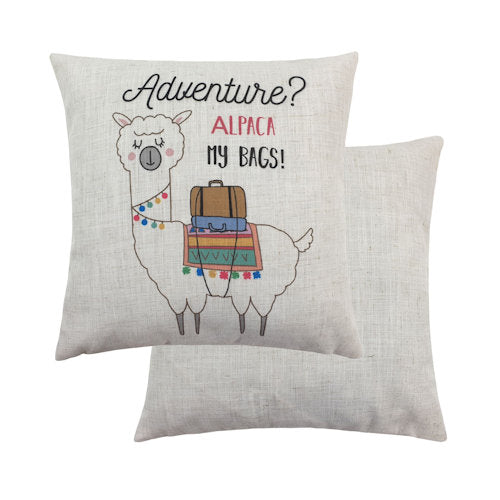 Evans Lichfield Fantasy Collection Cushion Cover:  Alpaca Adventure 17x17"