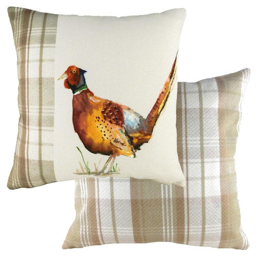 Evans Lichfield Hand Painted Animals Collection Cushion Cover: Pheasant