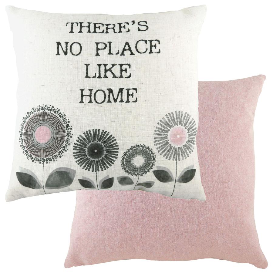 Evans Lichfield Retro Collection Cushion Cover: Home Pink 17x17"