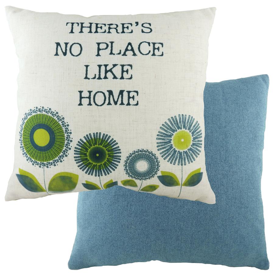 Evans Lichfield Retro Collection Cushion Cover: Home Denim 17x17"
