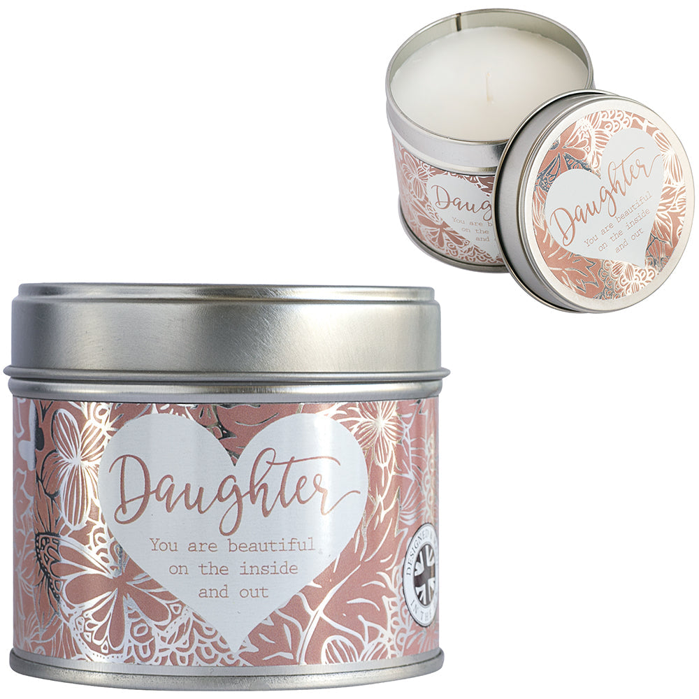 candle in tin daughter design