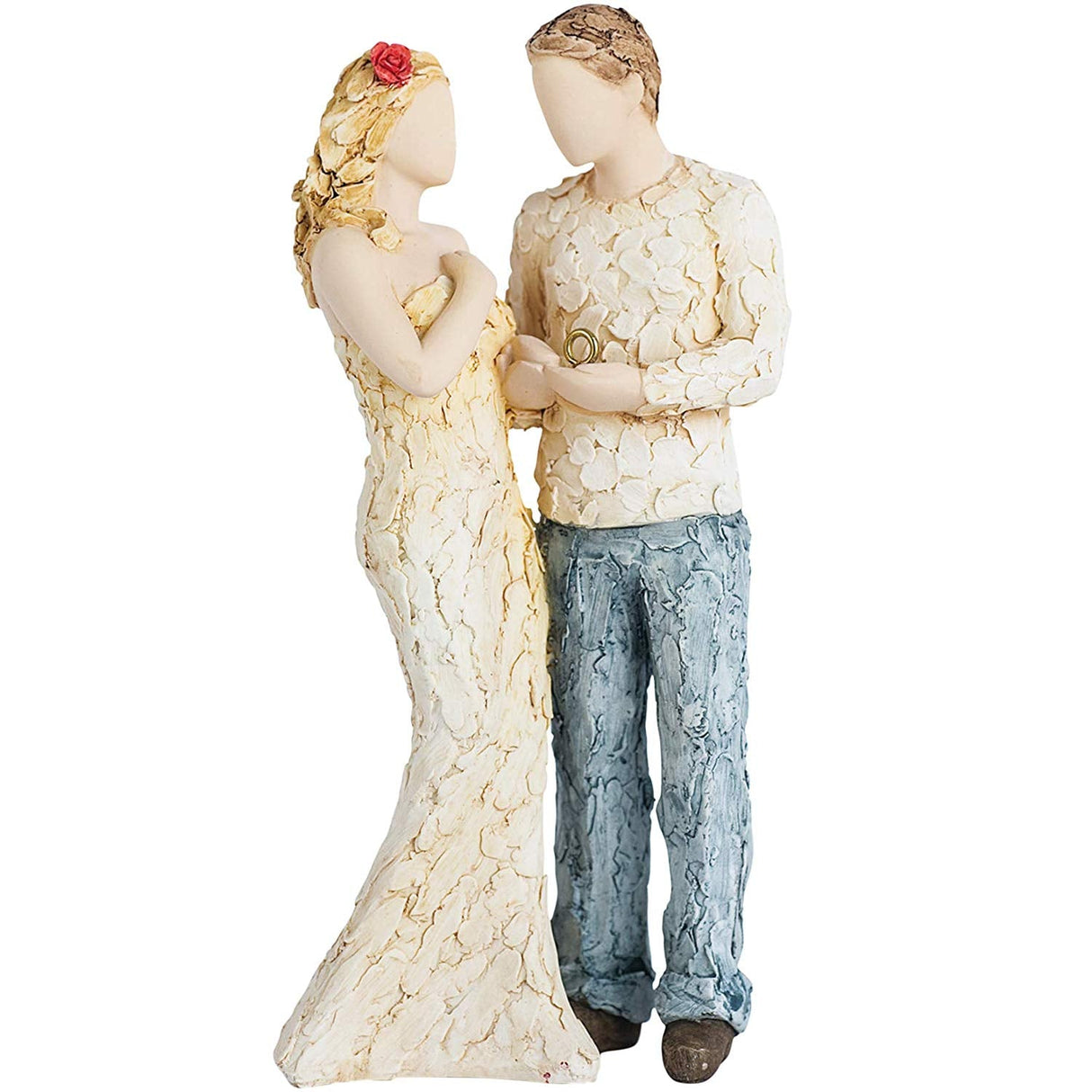 The One Casual Bride & Groom Love Couple Figurine