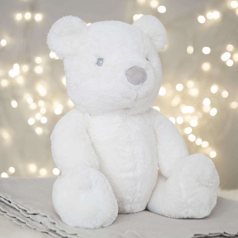 Bambino White Plush Bear Large 31cm - Crusader Gifts