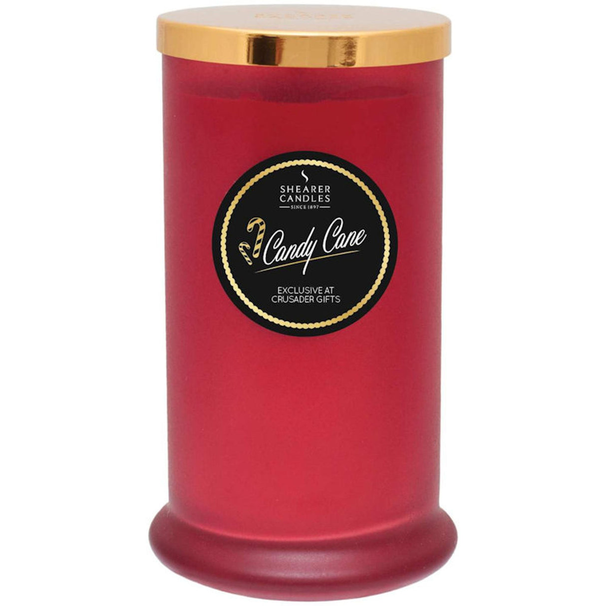 Shearer Candles Exclusive Pillar Jar Candle - Candy Cane