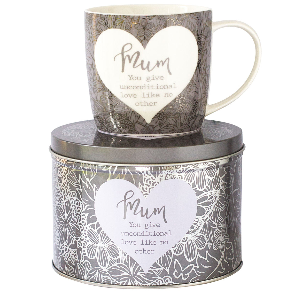 mug in gift tin mum design