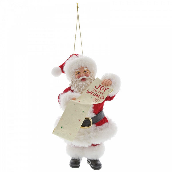 Possible Dreams Santa Hanging Ornament - Joy to the World