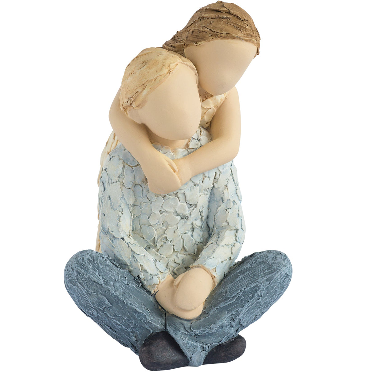 Sister Hugging Brother Figurine from More Than Words Collection