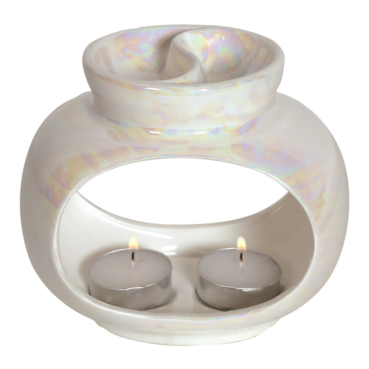 Aroma Oval Lustre Double Wax Melt Burner