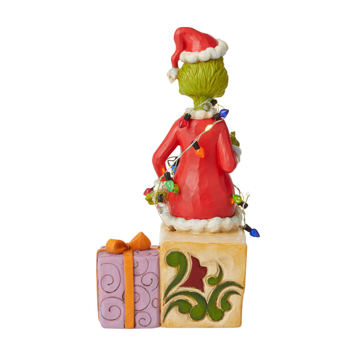 The Grinch by Jim Shore Figurine - Light Up Grinch on Gifts