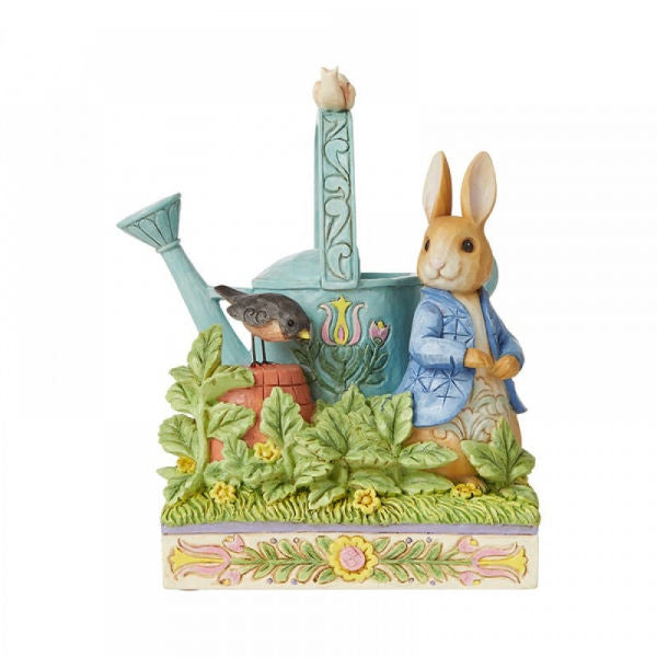 Beatrix Potter by Jim Shore Peter Rabbit Caught in Mr McGregor's Garden Figurine